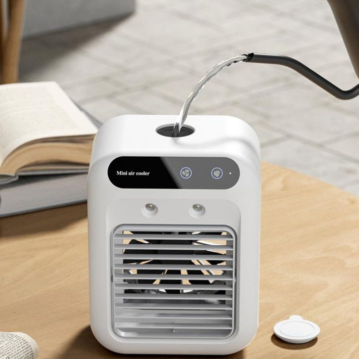 ArcticFlow™ Portable Air Cooler – USB Mini AC with Ice Cooling & Mist Technology