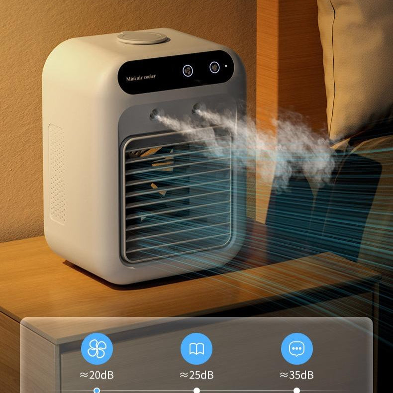ArcticFlow™ Portable Air Cooler – USB Mini AC with Ice Cooling & Mist Technology